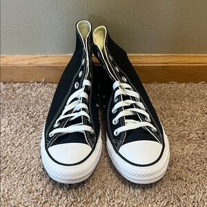 Classic Black High-Top Converse.